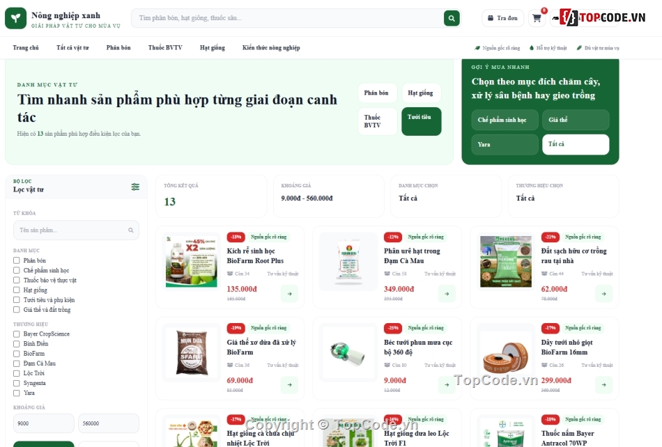 website,nông nghiệp,website nông nghiệp